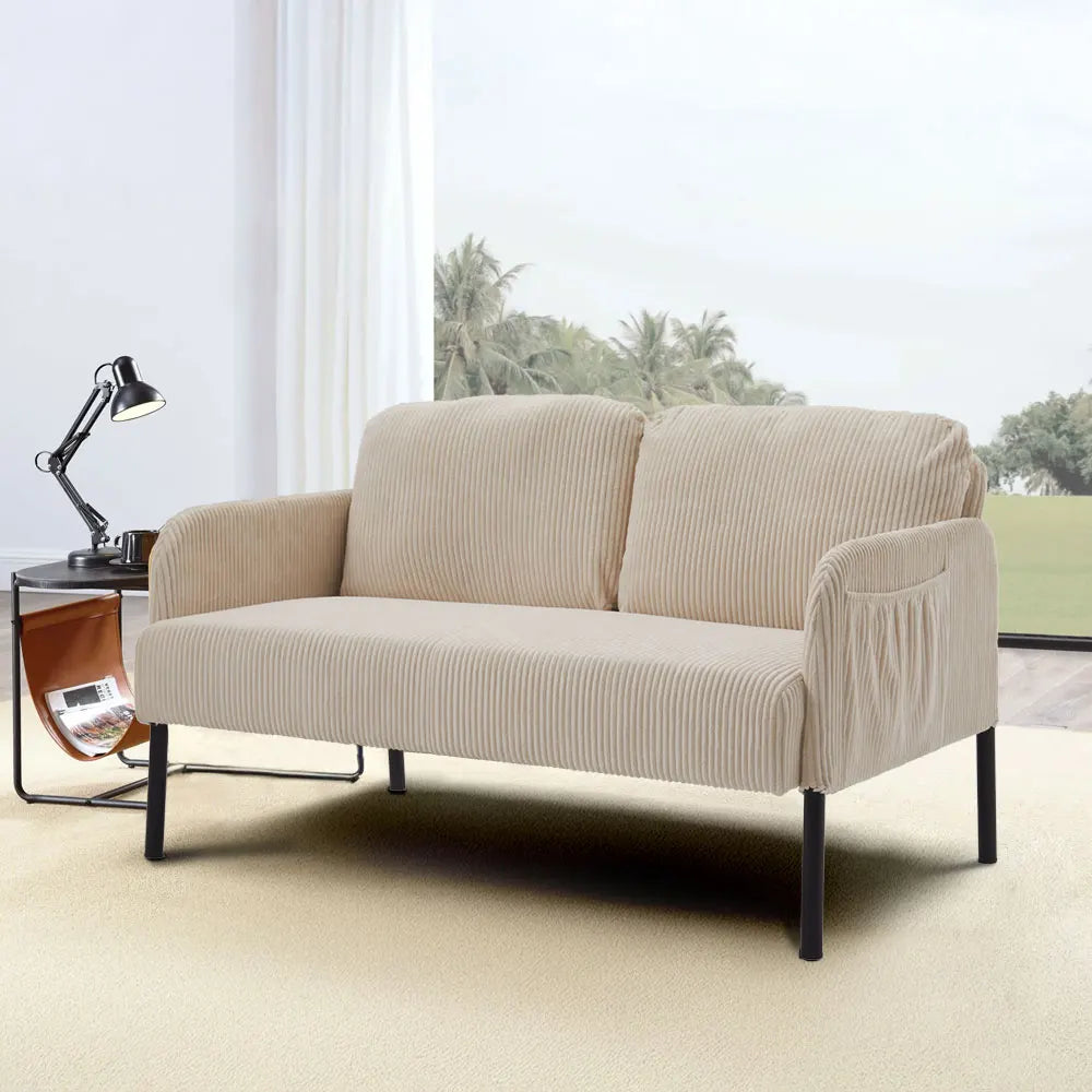 Lewis Corduroy Sofa – Vintage Texture, Modern Comfort